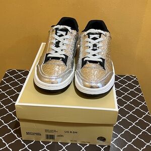Michael Kors Metallic Silver Sneakers